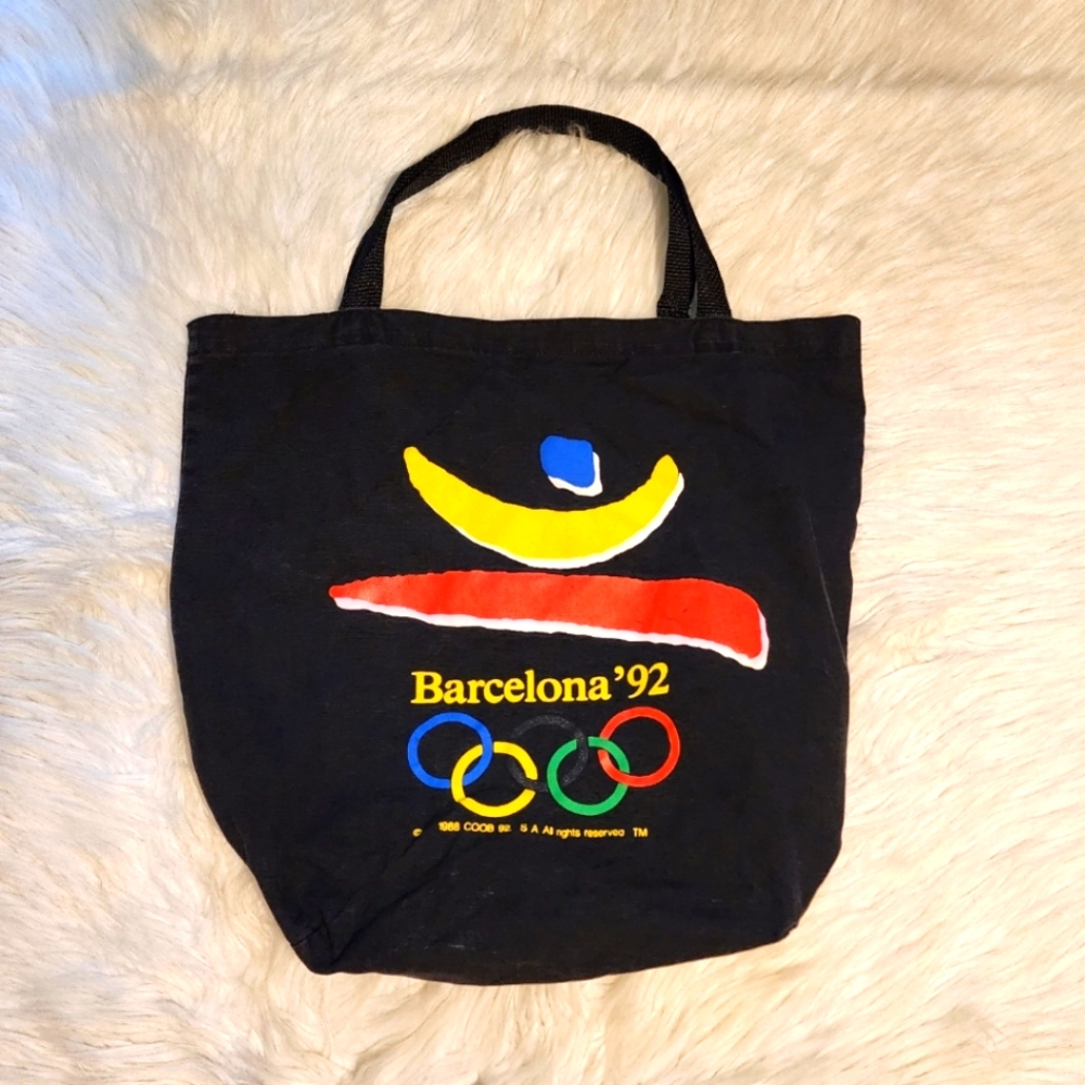 VINTAGE Barcelona 92 Olympics Canvas Tote Bag